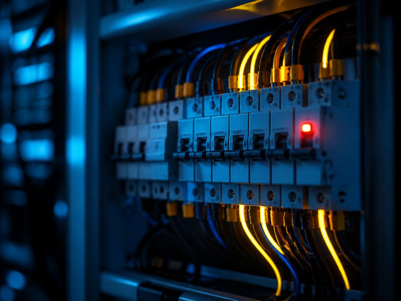 Neu installierter Sicherungskasten eines Elektrikers in Köln